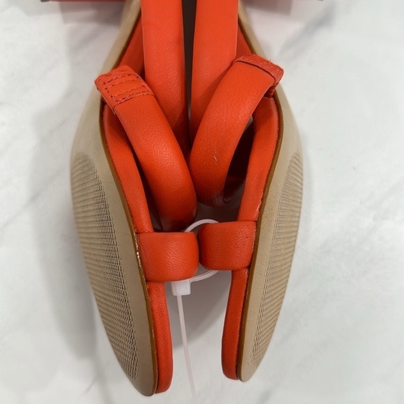 NEW! Schutz Bright Orange Olly Block Heel Leather Sandals - Size 6 - Picture 13 of 16